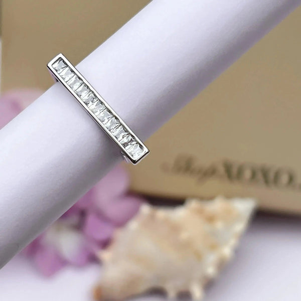 Geometric Bar-Design Ring Boho Bloom