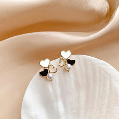 Fashion Pearl Exaggerated Drop Earrings Retro Boho Bloom