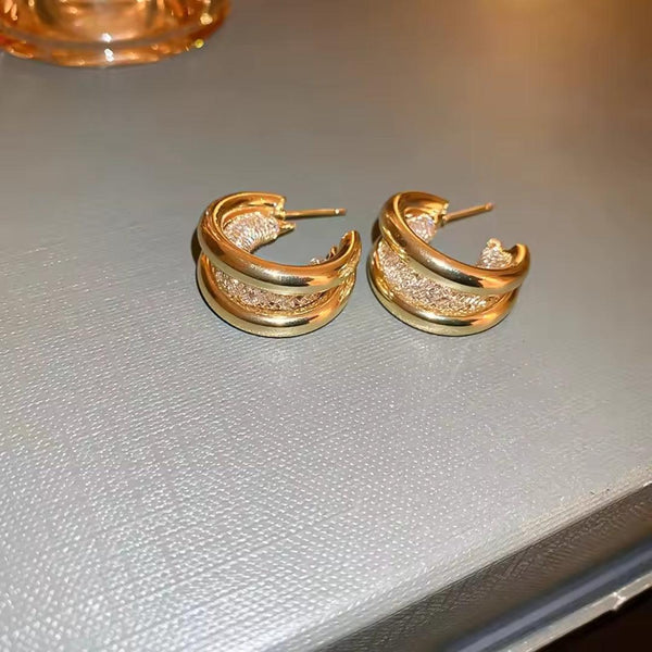 Elegant Luxury Hoop Earring Boho Bloom
