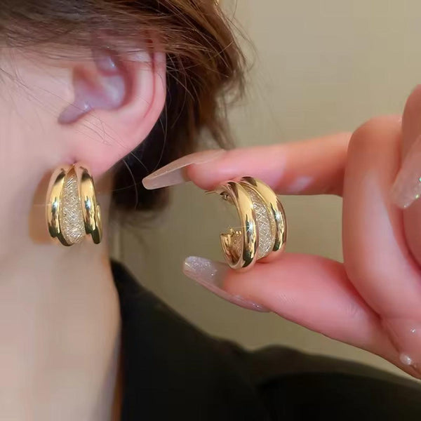 Elegant Luxury Hoop Earring Boho Bloom