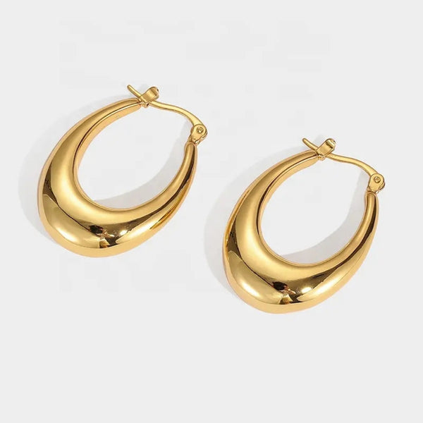 Anti tarnish amazing gold hoop earrings Boho Bloom