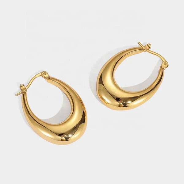 Anti tarnish amazing gold hoop earrings Boho Bloom
