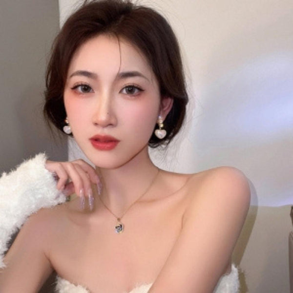 White style stone earrings Boho Bloom