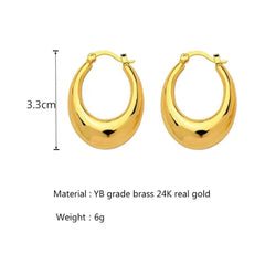 Anti tarnish amazing gold hoop earrings Boho Bloom
