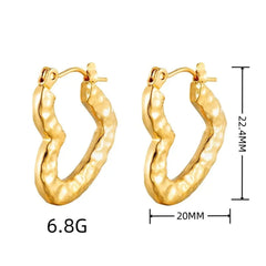 Anti tarnish twisted earrings Boho Bloom