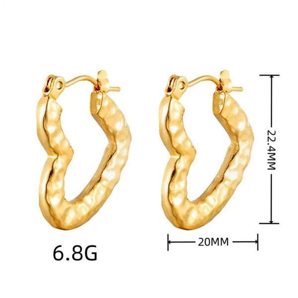 Anti tarnish twisted earrings Boho Bloom
