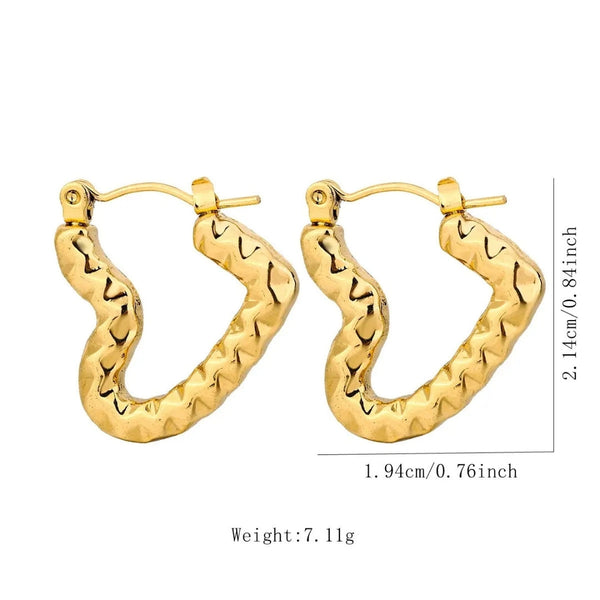 Anti tarnish twisted earrings Boho Bloom