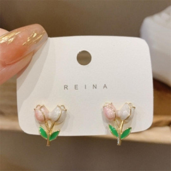 Vintage Pearl Halo Hoop Earrings Boho Bloom