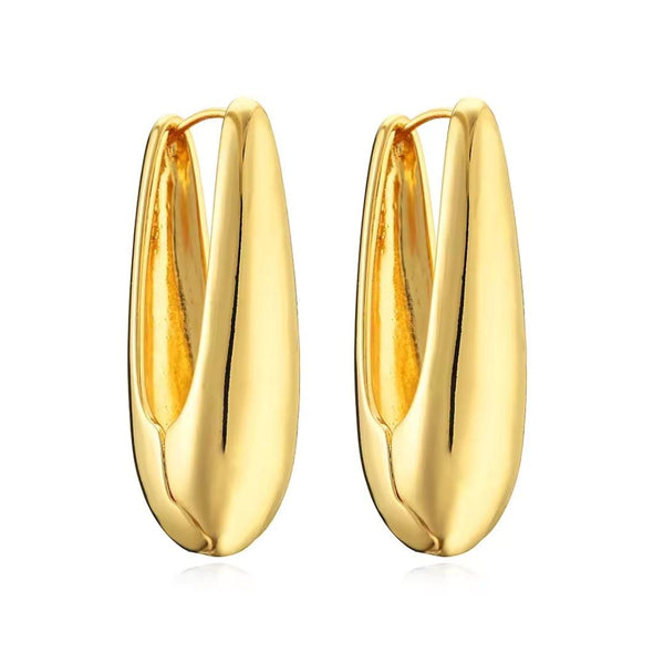 Gold Statement Drop Earrings Boho Bloom