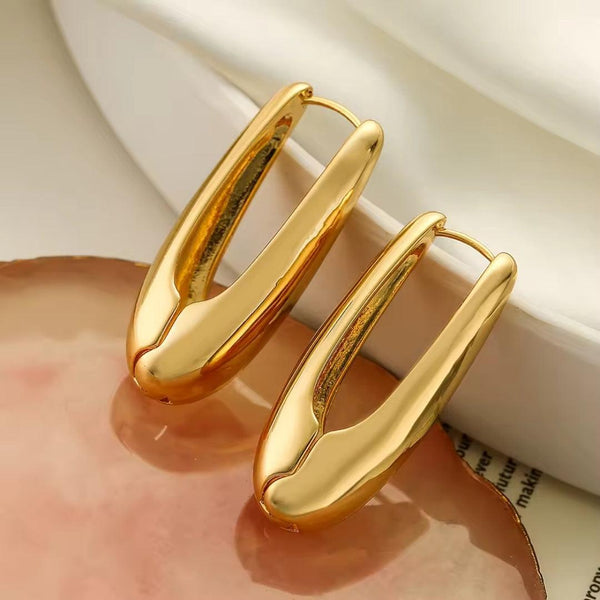 Gold Statement Drop Earrings Boho Bloom