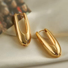 Gold Statement Drop Earrings Boho Bloom