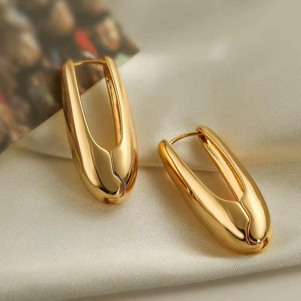 Gold Statement Drop Earrings Boho Bloom