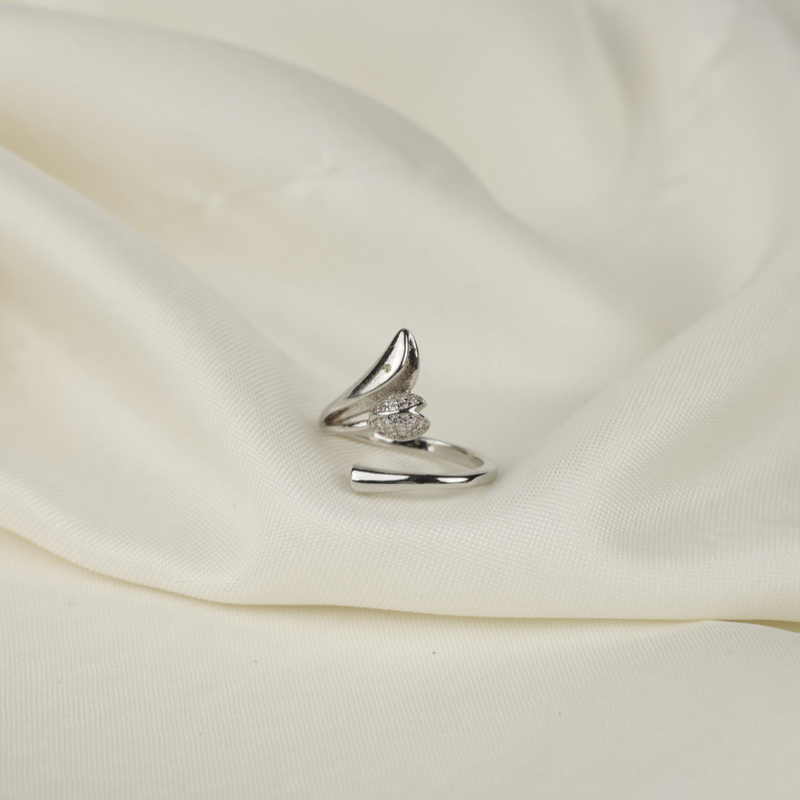 Elegant Silver Ring Boho Bloom