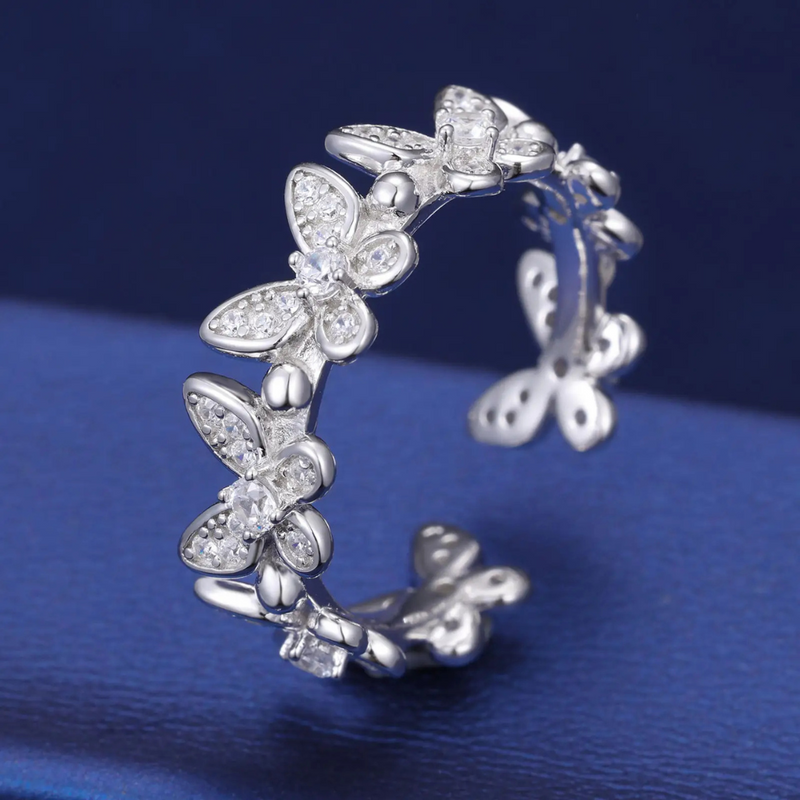 Butterfly Motif Ring Boho Bloom