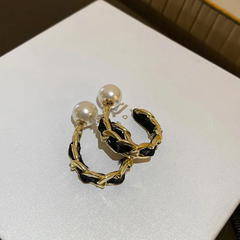 Authentic Party Wear Black Hoop Earring Boho Bloom