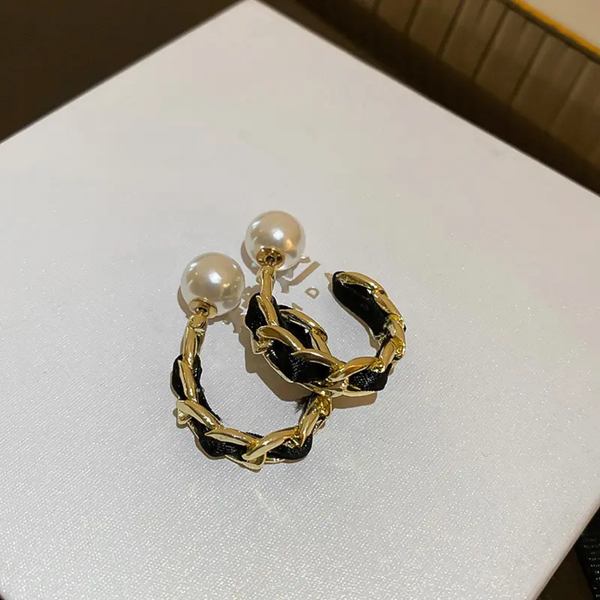 Authentic Party Wear Black Hoop Earring Boho Bloom