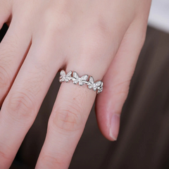 Butterfly Motif Ring Boho Bloom