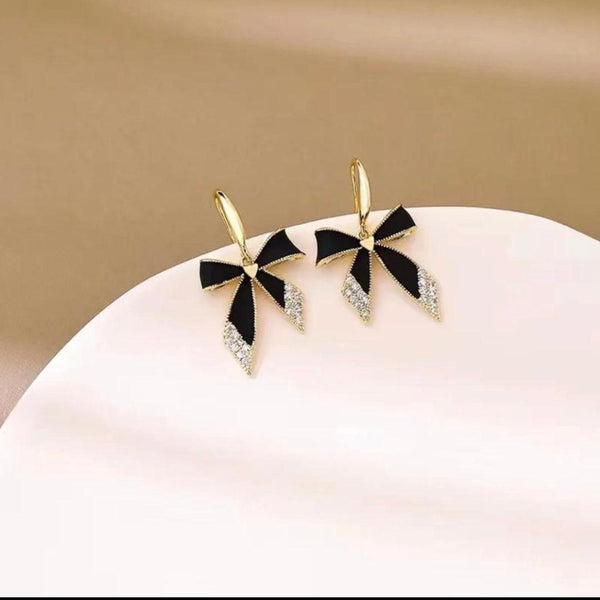 Bow-Shaped Dangling Earring Boho Bloom