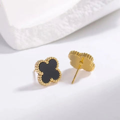 Anti Tarnish Cute Lil Black Stud Earring Boho Bloom