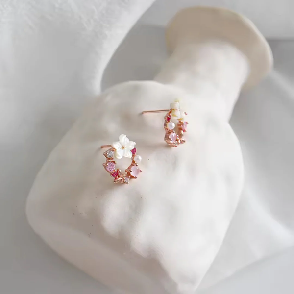 Minimal Dreamy Floral Earrings Boho Bloom
