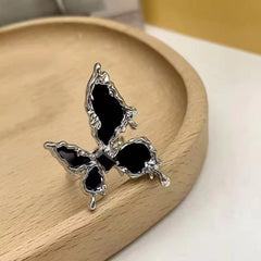 Black Butterfly Statement Ring Boho Bloom