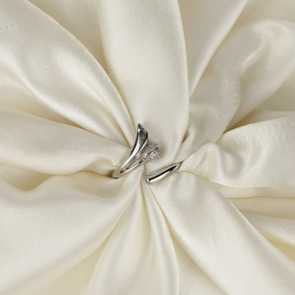 Elegant Silver Ring Boho Bloom