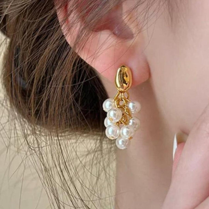 Pearl Drop Earrings Boho Bloom