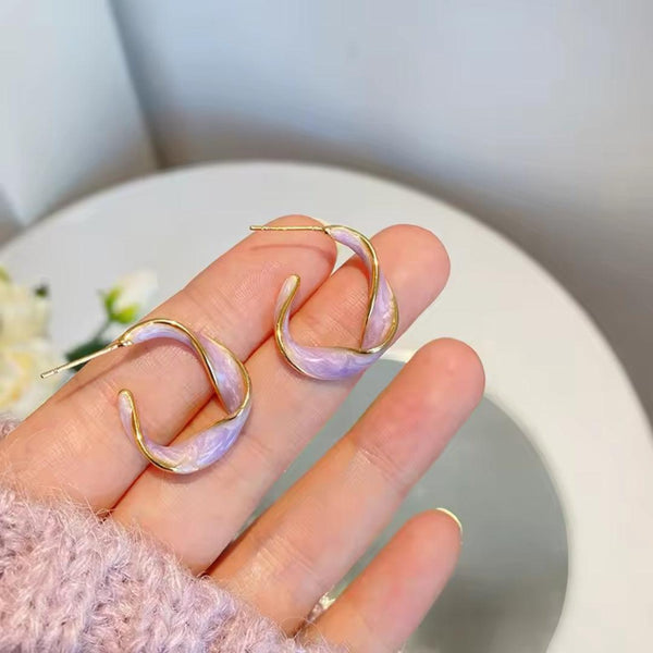 Twisted hoops earrings Boho Bloom