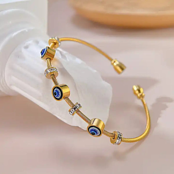 Devil Eye Bracelet Anti Tarnish Boho Bloom
