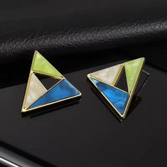 Triangle Geometric Earrings Boho Bloom