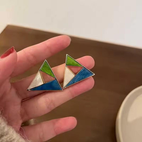 Triangle Geometric Earrings Boho Bloom