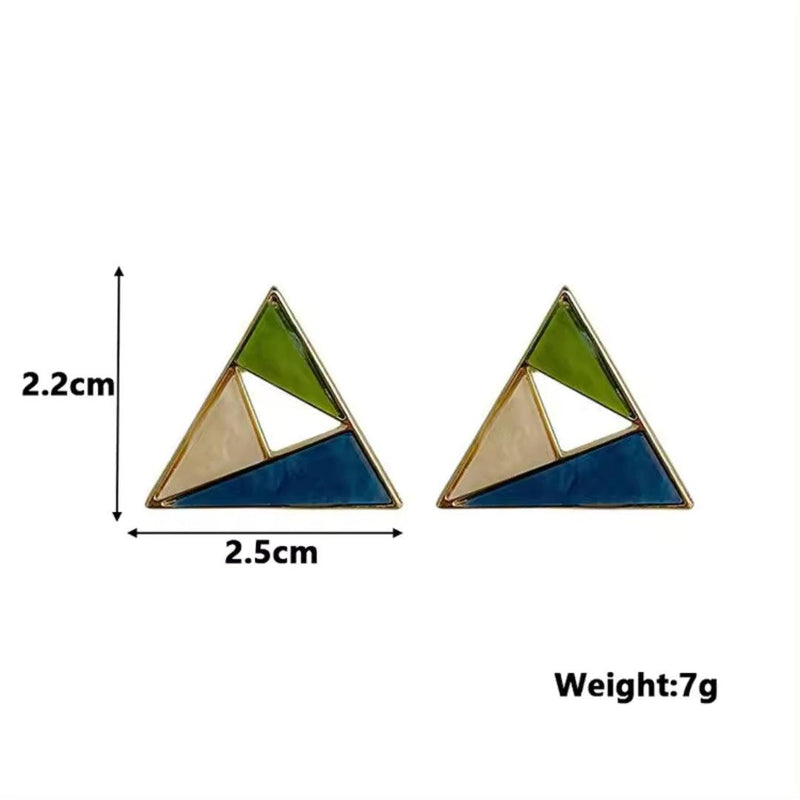 Triangle Geometric Earrings Boho Bloom