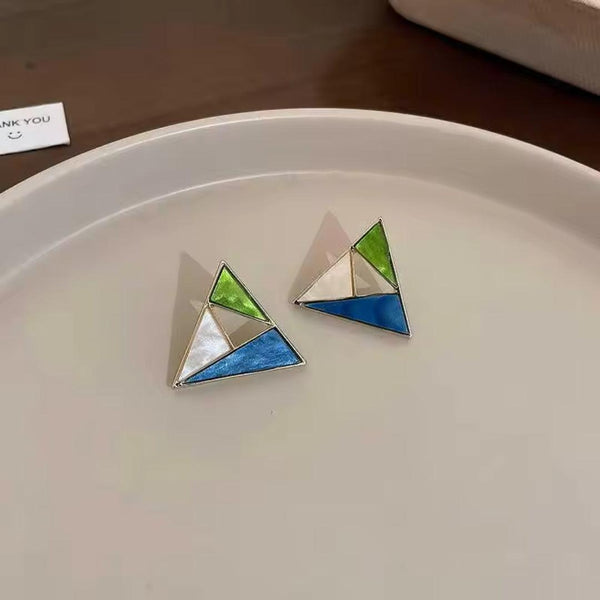 Triangle Geometric Earrings Boho Bloom