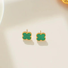 Anti Tarnish Cute Lil Green Stud Earring Boho Bloom
