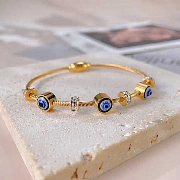 Devil Eye Bracelet Anti Tarnish Boho Bloom