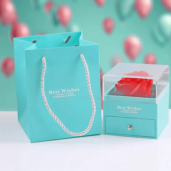 Luxury Acrylic Glass Window Jewelry Drawer Box Beauty NX