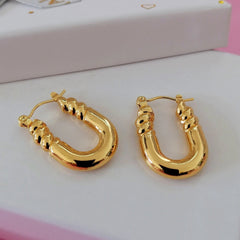 Anti tarnish trendy gold earrings Boho Bloom