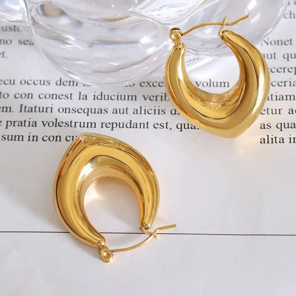 Anti Tarnish Chic Hoop Earring Boho Bloom