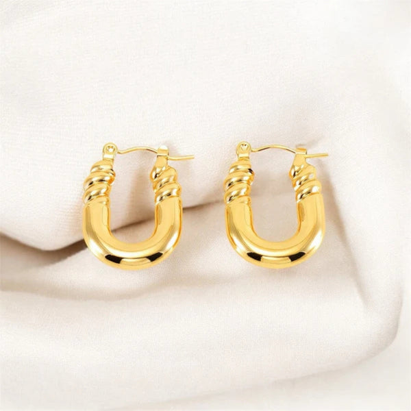 Anti tarnish trendy gold earrings Boho Bloom