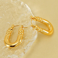 Anti tarnish trendy gold earrings Boho Bloom