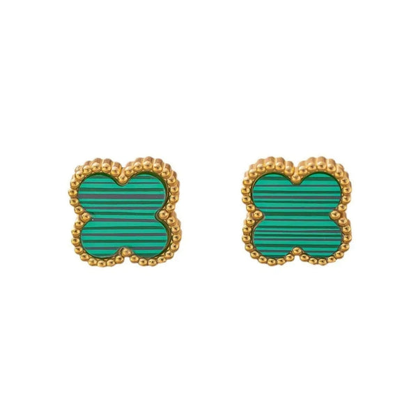 Anti Tarnish Cute Lil Green Stud Earring Boho Bloom