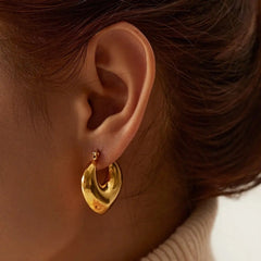 Anti Tarnish Chic Hoop Earring Boho Bloom