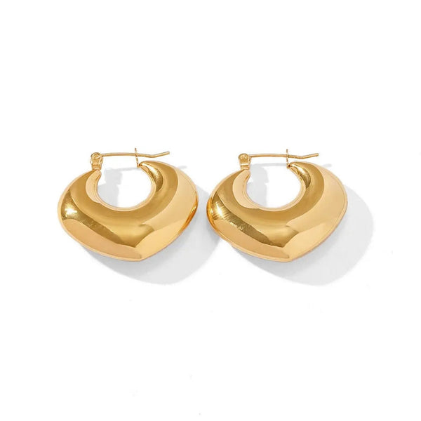 Anti Tarnish Chic Hoop Earring Boho Bloom