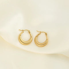 Anti tarnish Criss Cross Hoops earrings Boho Bloom