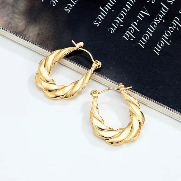 Anti tarnish croissant earrings Boho Bloom