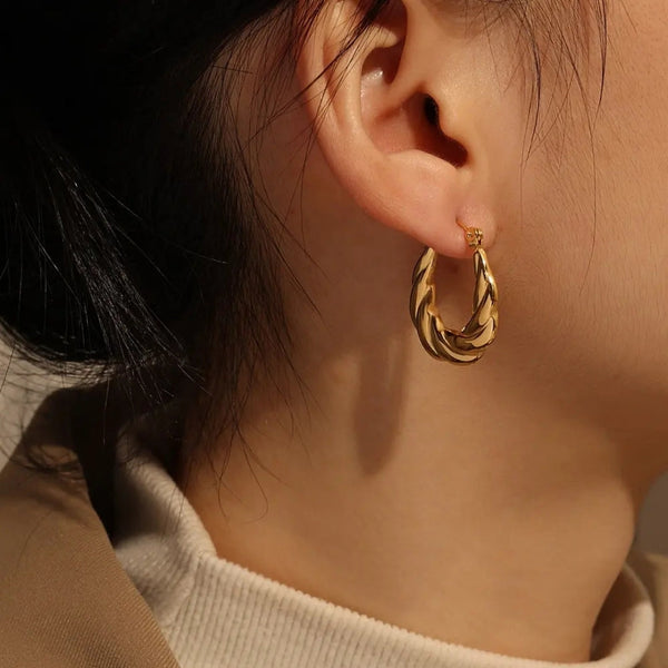 Anti tarnish croissant earrings Boho Bloom