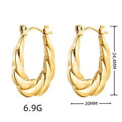 Anti tarnish croissant earrings Boho Bloom