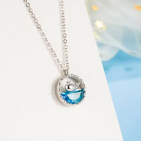 Love silver dolphin pandent Boho Bloom