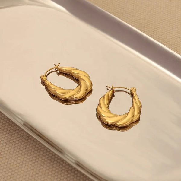 Anti tarnish croissant earrings Boho Bloom