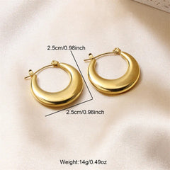 Anti tarnish simple golden earrings Boho Bloom